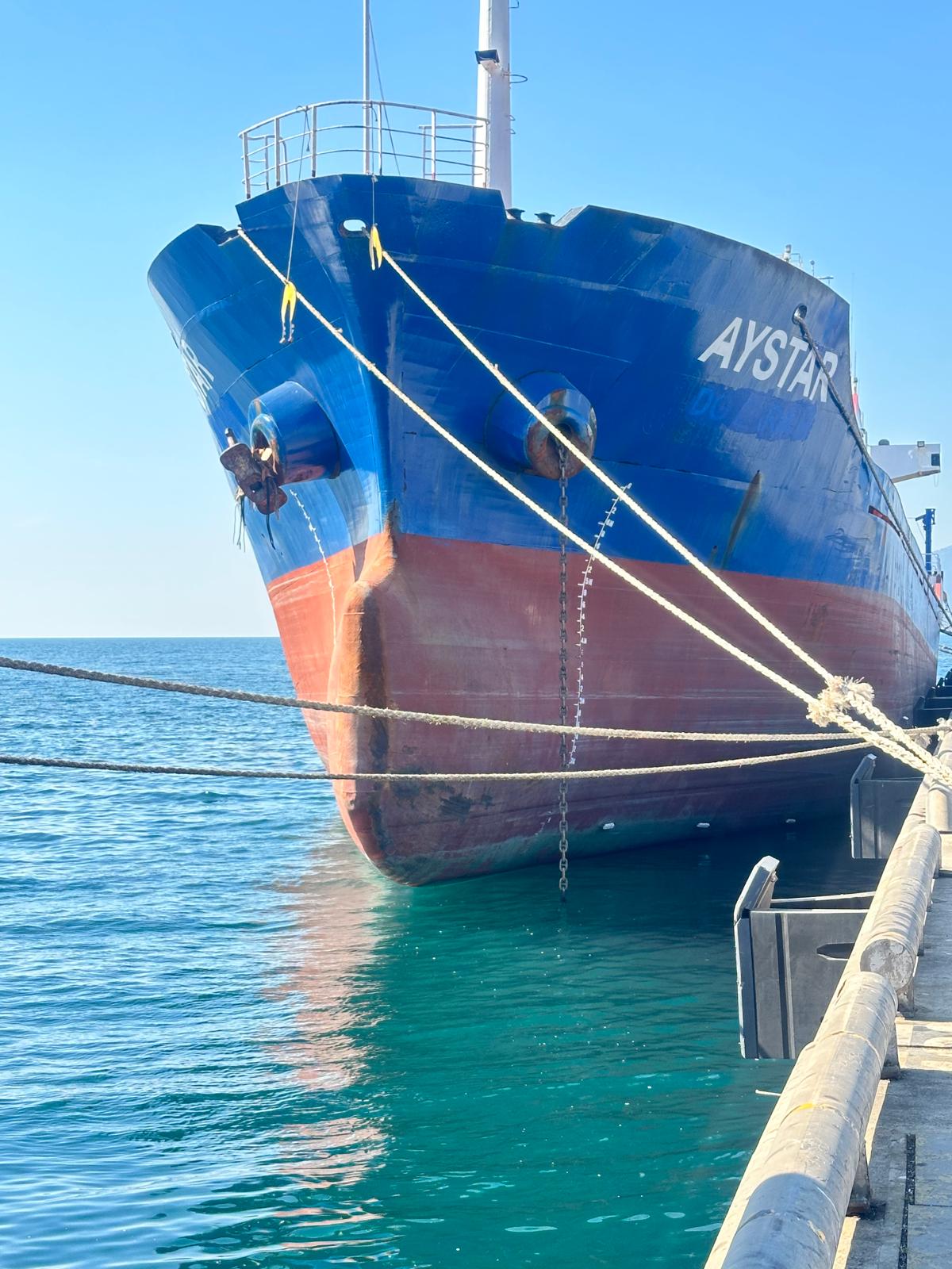 M/V AYSTAR vessel at port